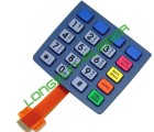 Silicone keypad with right and flexible PCB Assembly