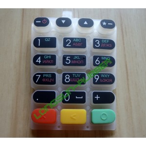 Silicone Keypad for POS Terminal, Insert Molding and Negative Printing 002