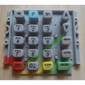 Silicone Keypad for POS Terminal, Flow Molded Keypad 003